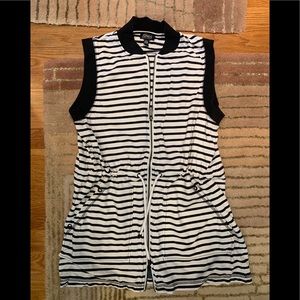 Jones New York zip up striped dress